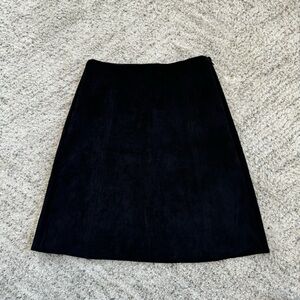 Aritzia Babaton High Waisted Suede Mini Skirt